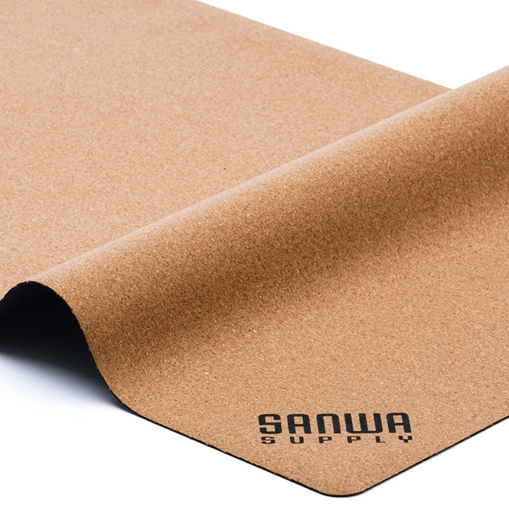 SootheForLife cork desk mat logo corner curled edge for detail-oriented buyers