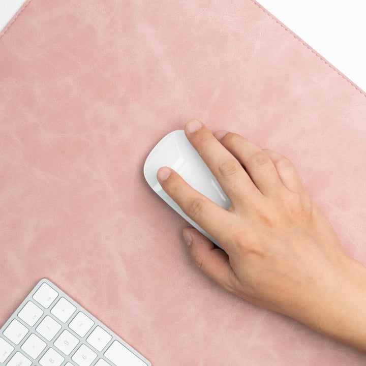 SootheForLife crazy horse style pink desk mat mouse use for cozy workspace users