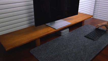 SootheForLife desk mat setup overview animation showing complete workspace layout