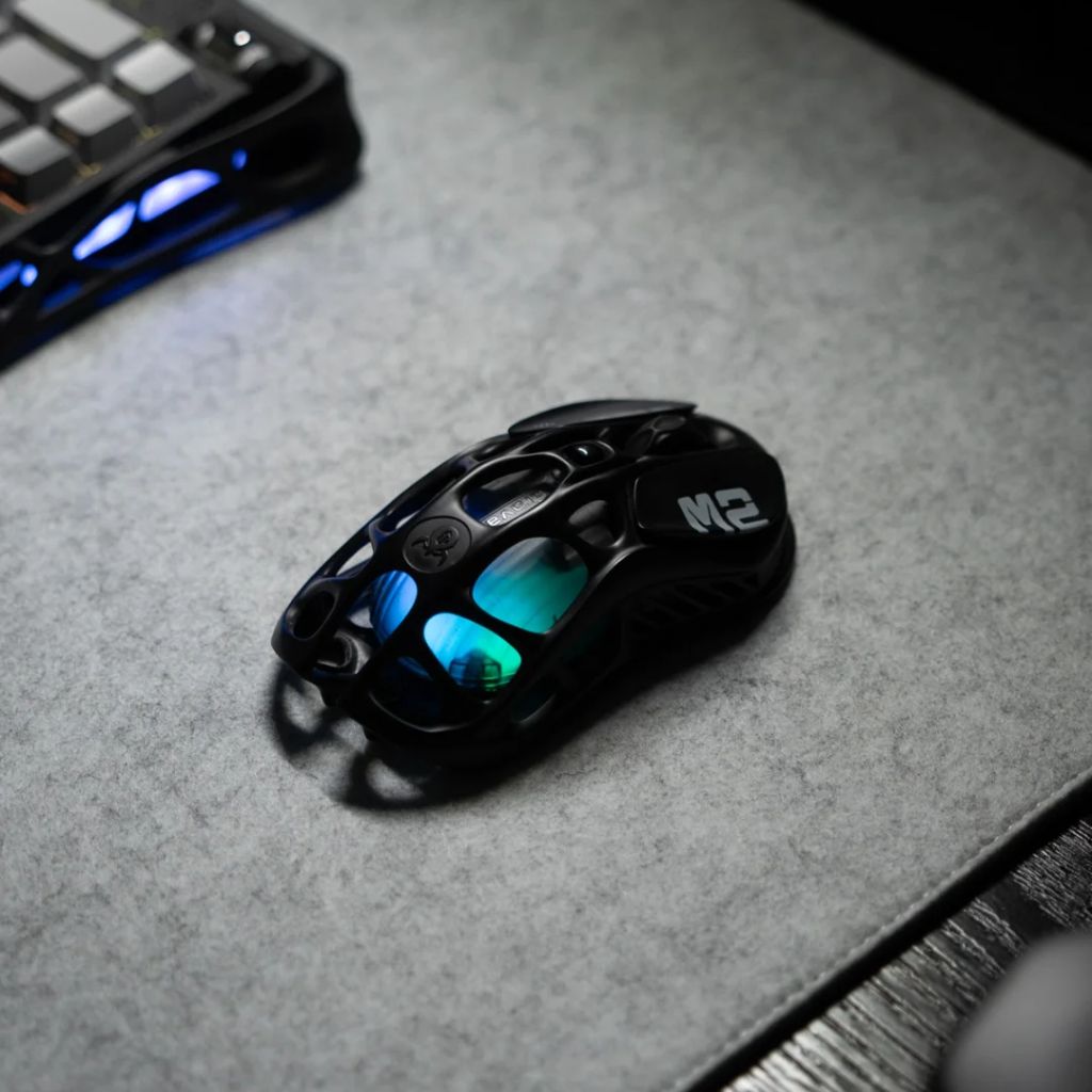 SootheForLife desktop mat mouse tracking closeup showing smooth precision surface