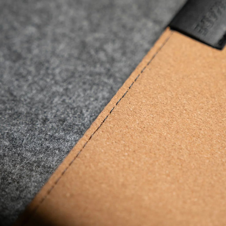 SootheForLife felt desk mat anti slip demo showing stable cork backing on smooth surface