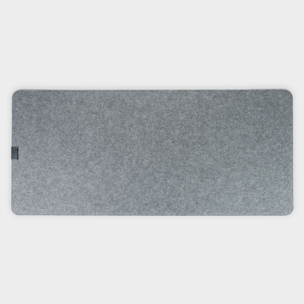 SootheForLife felt desk mat colorways in light medium and dark gray for modern workspace