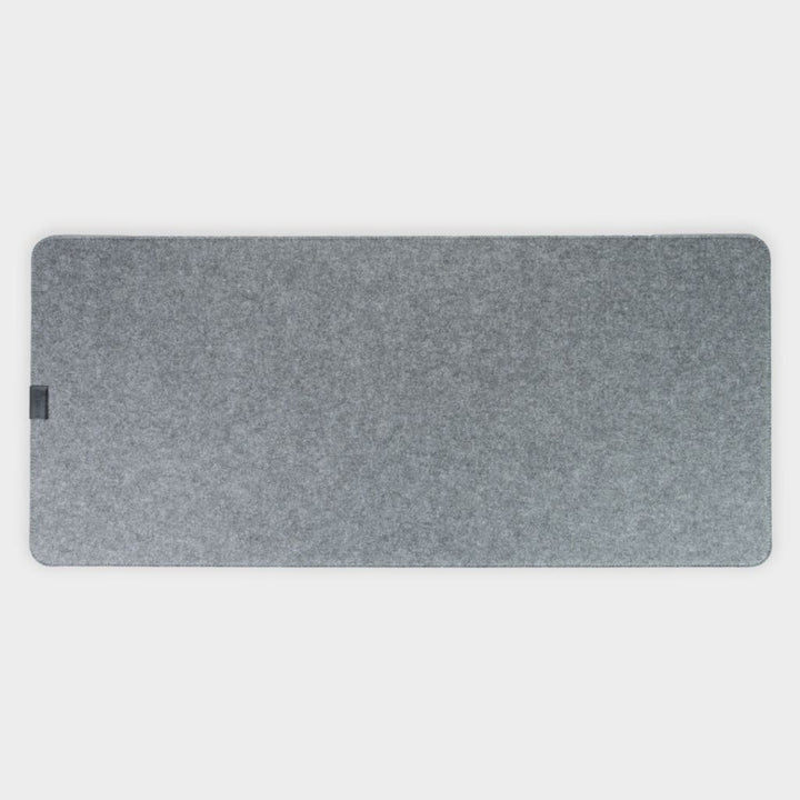 SootheForLife felt desk mat colorways in light medium and dark gray for modern workspace