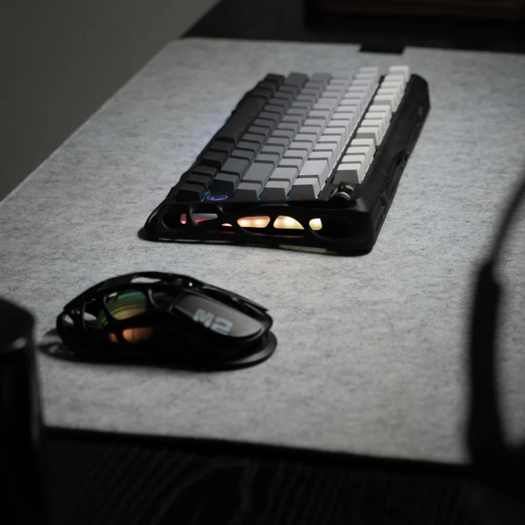 SootheForLife felt desk mat with laptop and mouse for professional minimalist desk setup