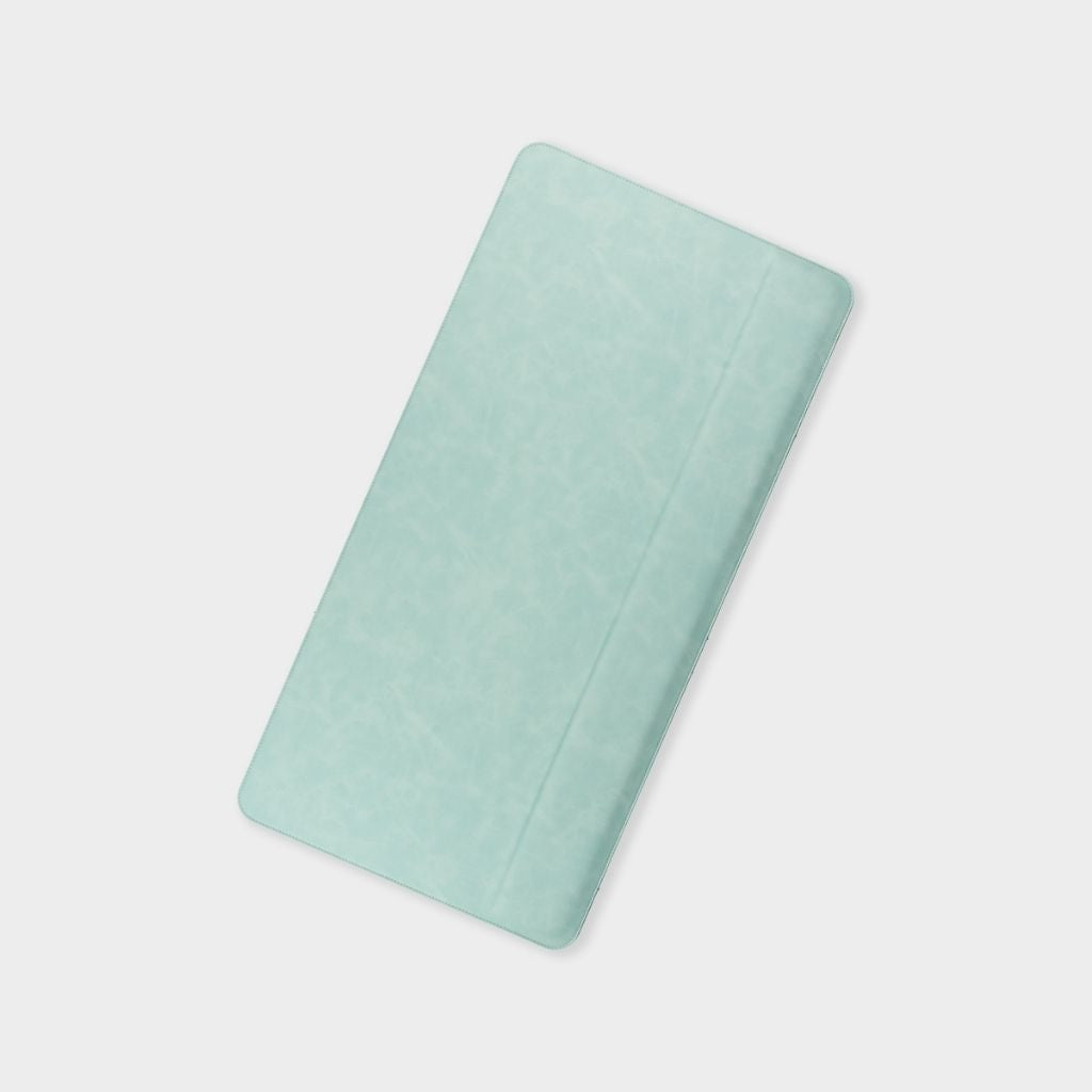 SootheForLife magnetic wrist rest desk mat in mint green for minimalist office setups
