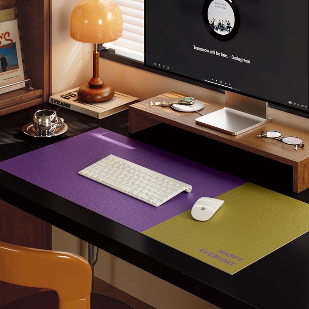 SootheForLife yellow-green desk mat for creative home office users