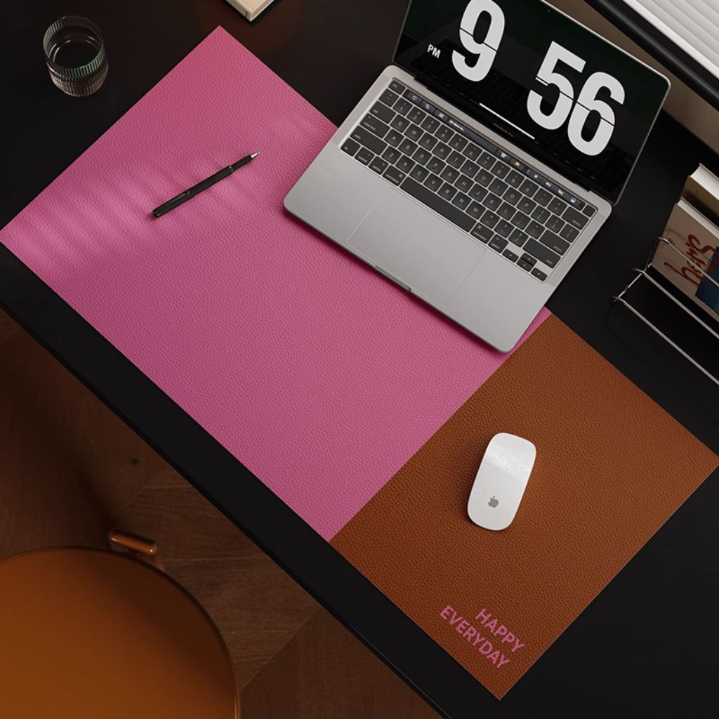 SootheForLife pink desk mat for cozy feminine workspace users