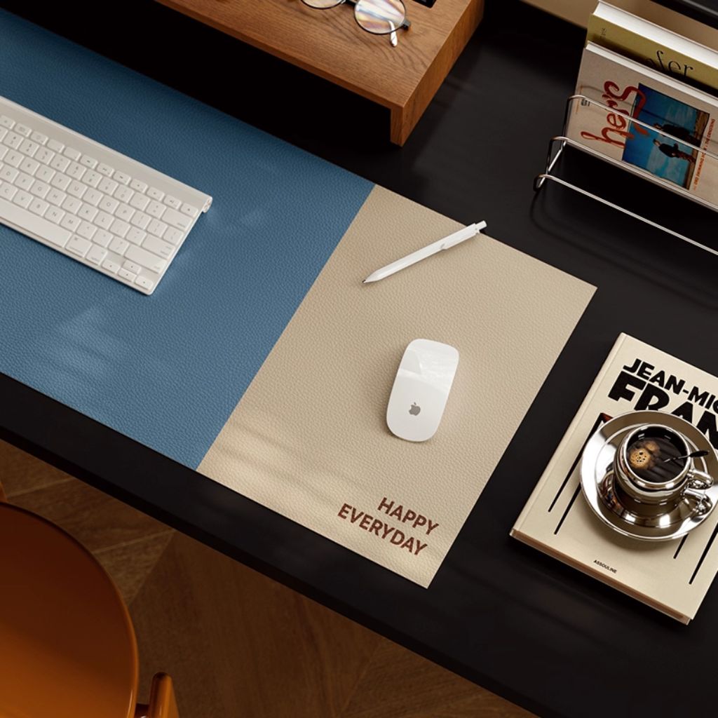 SootheForLife blue desk mat for professional office workspace users