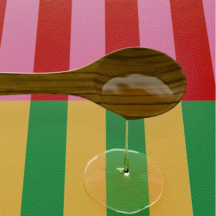 SootheForLife striped green-red desk mat for stylish home office users