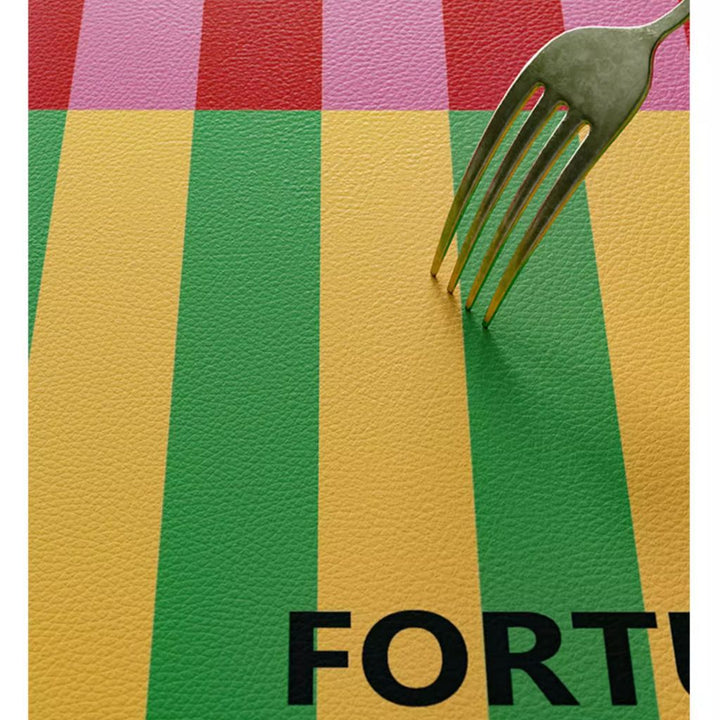 SootheForLife striped yellow-green desk mat for home office users