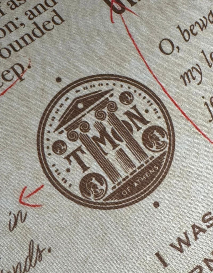 SootheForLife Shakespeare manuscript desk mat coin seal closeup for antique design lovers