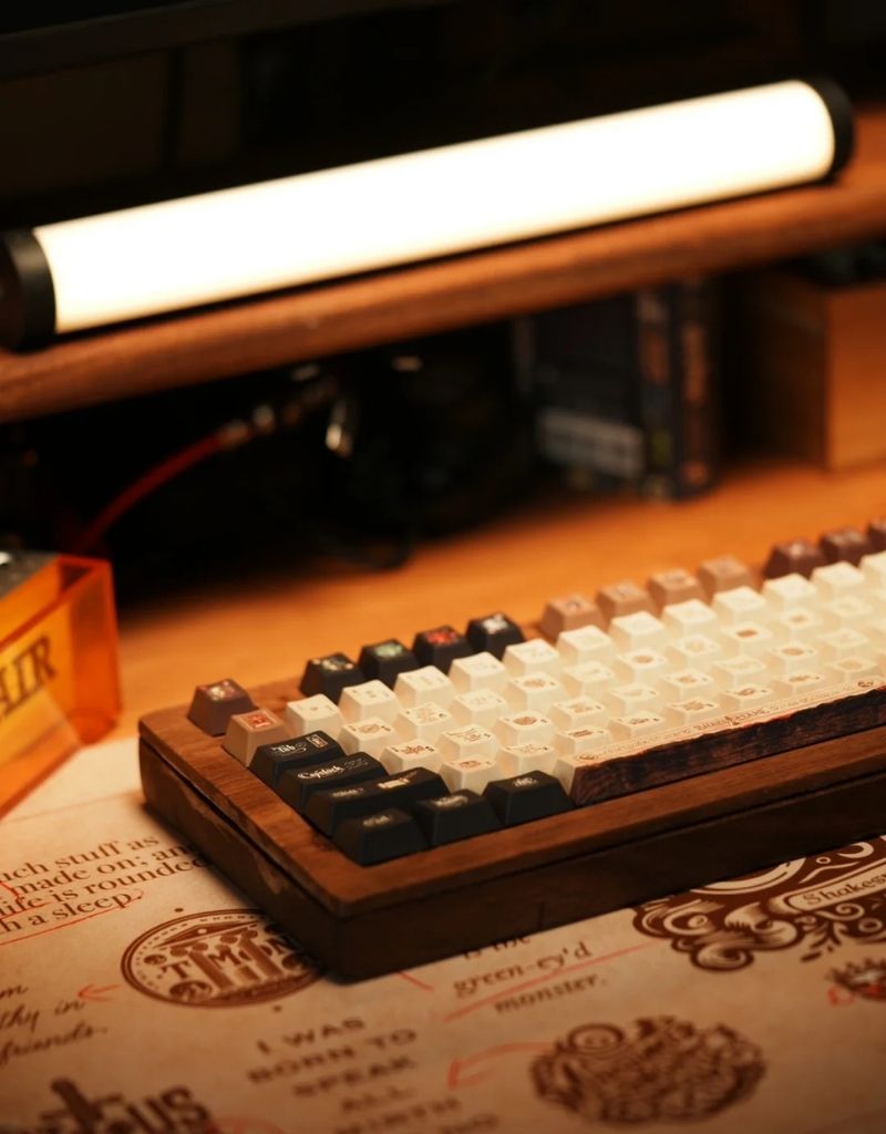 SootheForLife Shakespeare manuscript desk mat under warm light for cozy desk setups