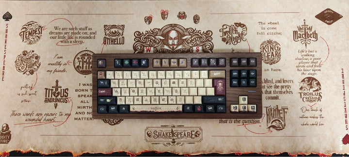 SootheForLife Shakespeare manuscript desk mat full front view for product showcase