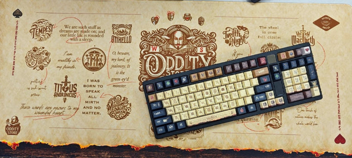 SootheForLife Shakespeare manuscript desk mat front view for elegant home office setup