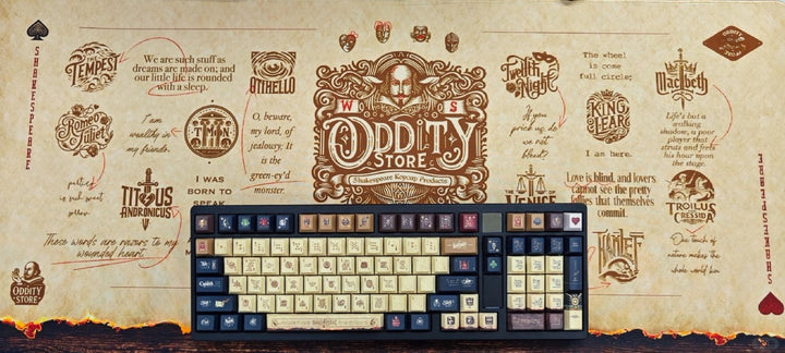 SootheForLife Shakespeare manuscript desk mat front view for creative workspace display