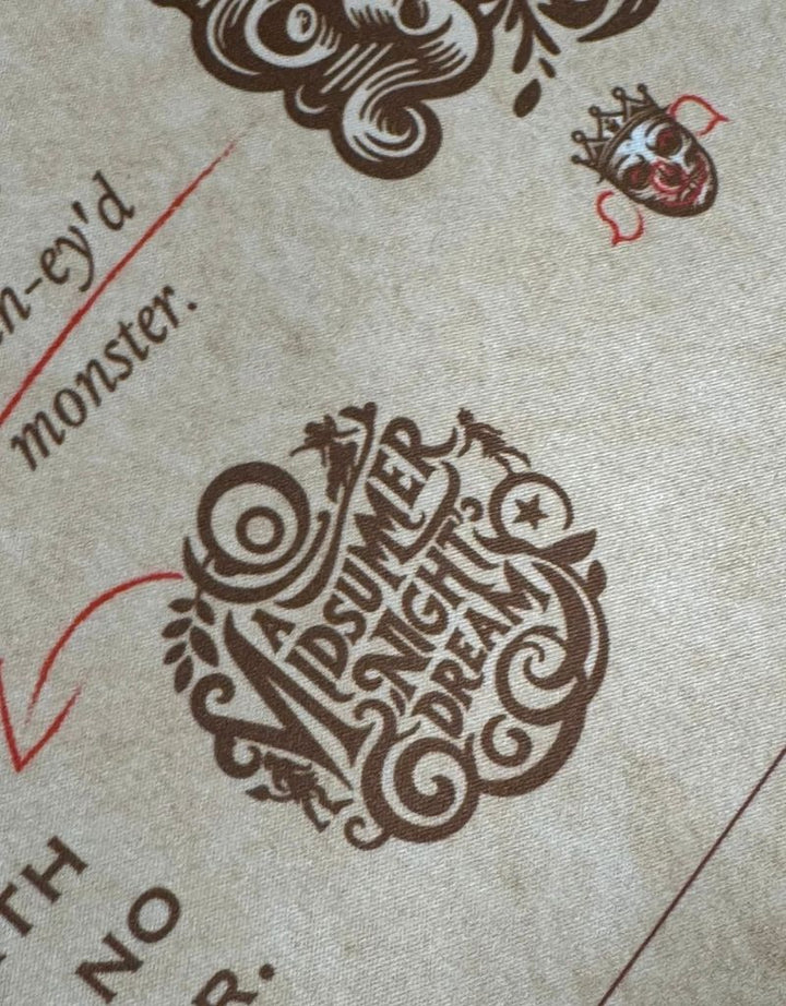 SootheForLife Shakespeare manuscript desk mat ornament medallion for vintage workspace users