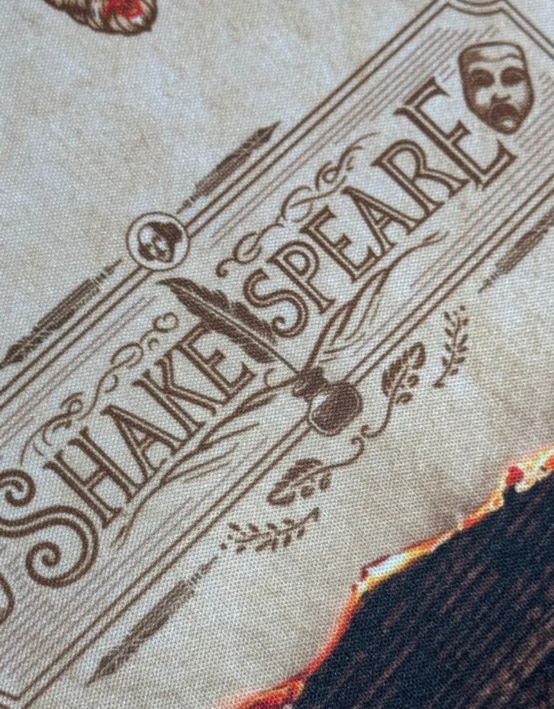 SootheForLife Shakespeare manuscript desk mat banner closeup for artistic workspace users