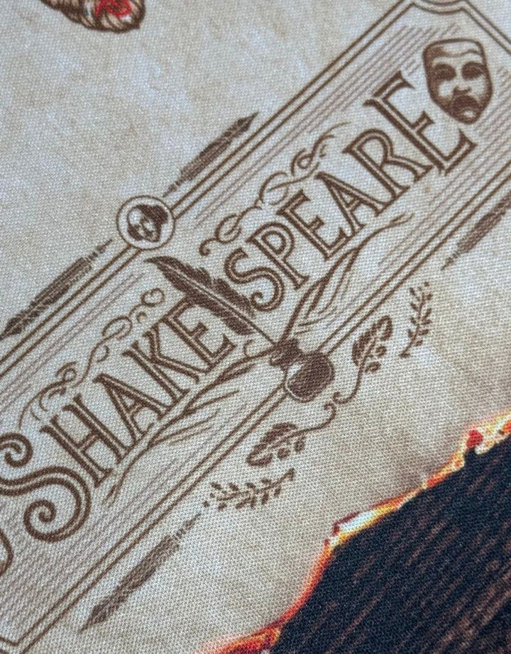 SootheForLife Shakespeare manuscript desk mat banner closeup for artistic workspace users