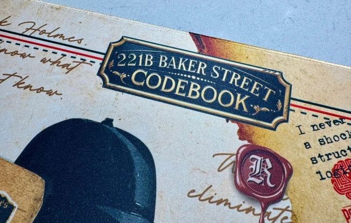 SootheForLife 221B Baker Street desk mat corner detail for product-focused shoppers