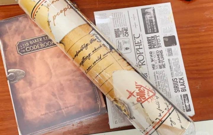 SootheForLife 221B Baker Street desk mat rolled view for product display