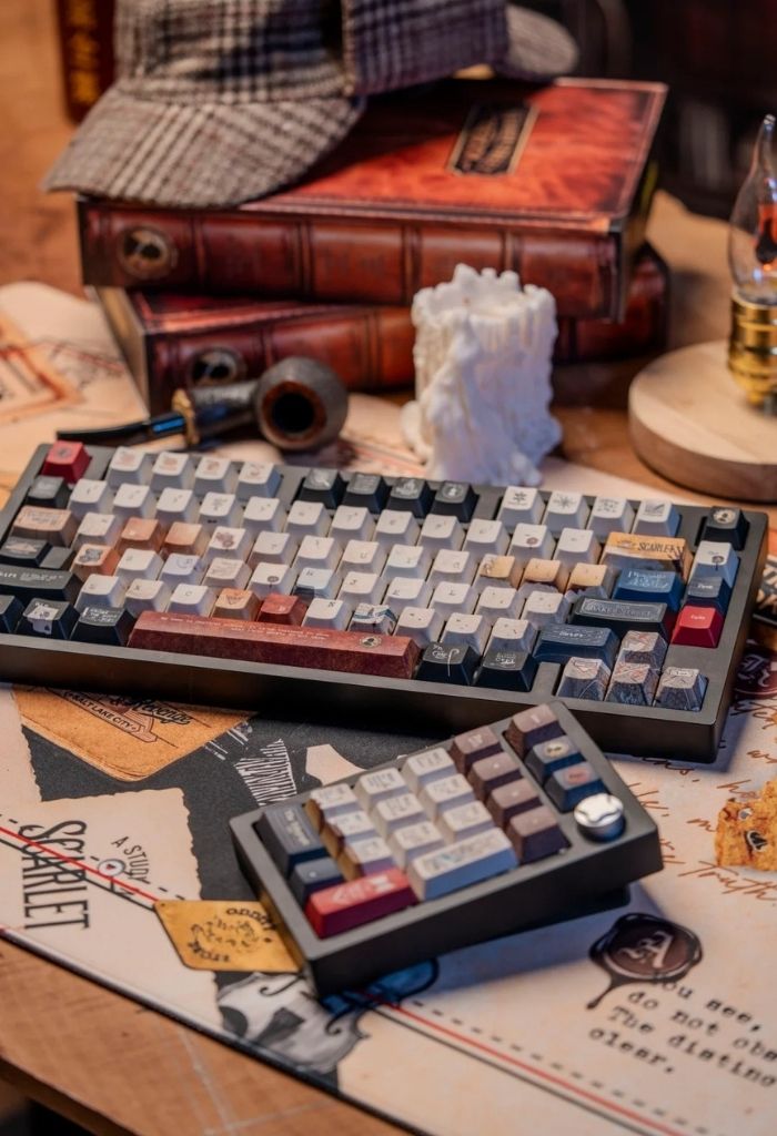 SootheForLife 221B Baker Street desk mat with books for mystery lovers